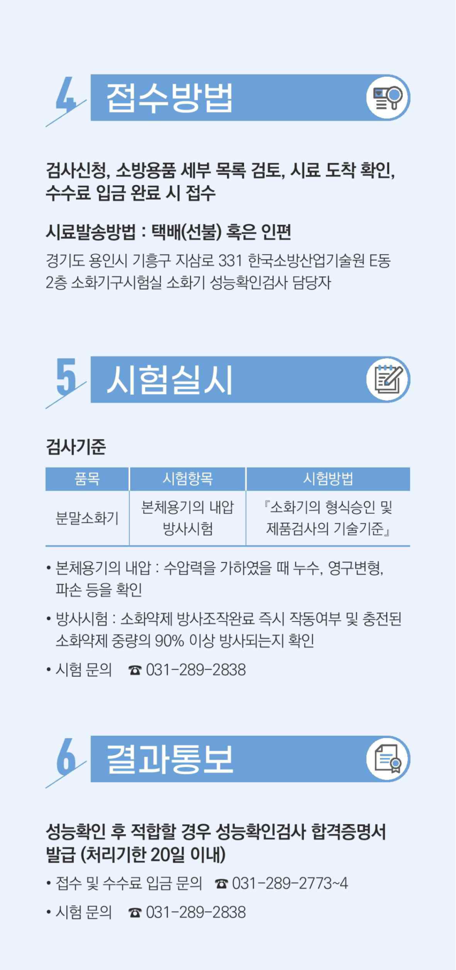 성능확인검사안내 내용연수경과 소화기