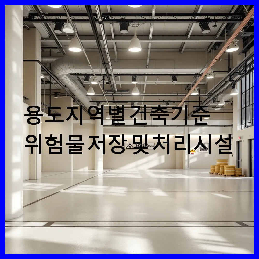 용도지역별 건축기준: 위험물 저장 및 처리시설