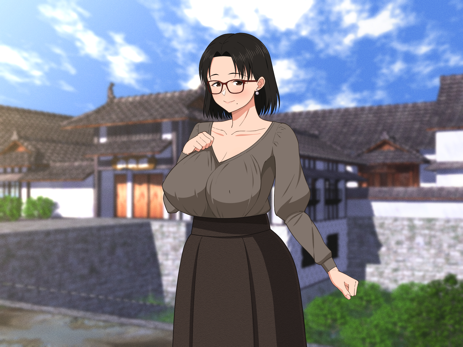  안경 거유인 엄마랑~ (メガネ巨乳なお母さんと四畳半で濃厚セックス - 春葉流亭) 다운로드