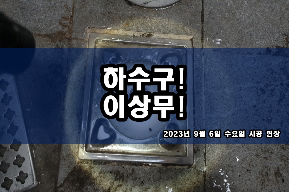  화성시 하수구 과천시 배수구 횡주관역류 막힘