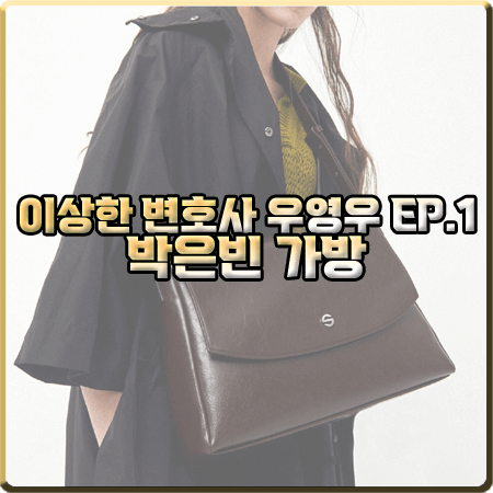  이상한 변호사 우영우 1회 박은빈 가방 :: 세미코드 캡쳐백 초코브라운 : 우영우 패션