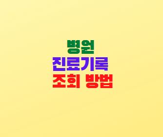  병원 진료기록 조회 방법(홈택스 홈페이지)