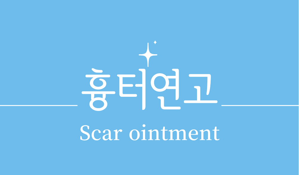 '흉터연고(Scar ointment)'