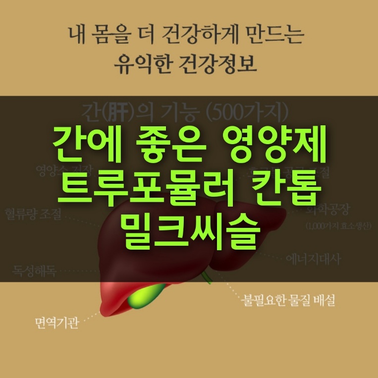 간에 좋은 영양제 트루포뮬서 칸톱 밀크씨슬