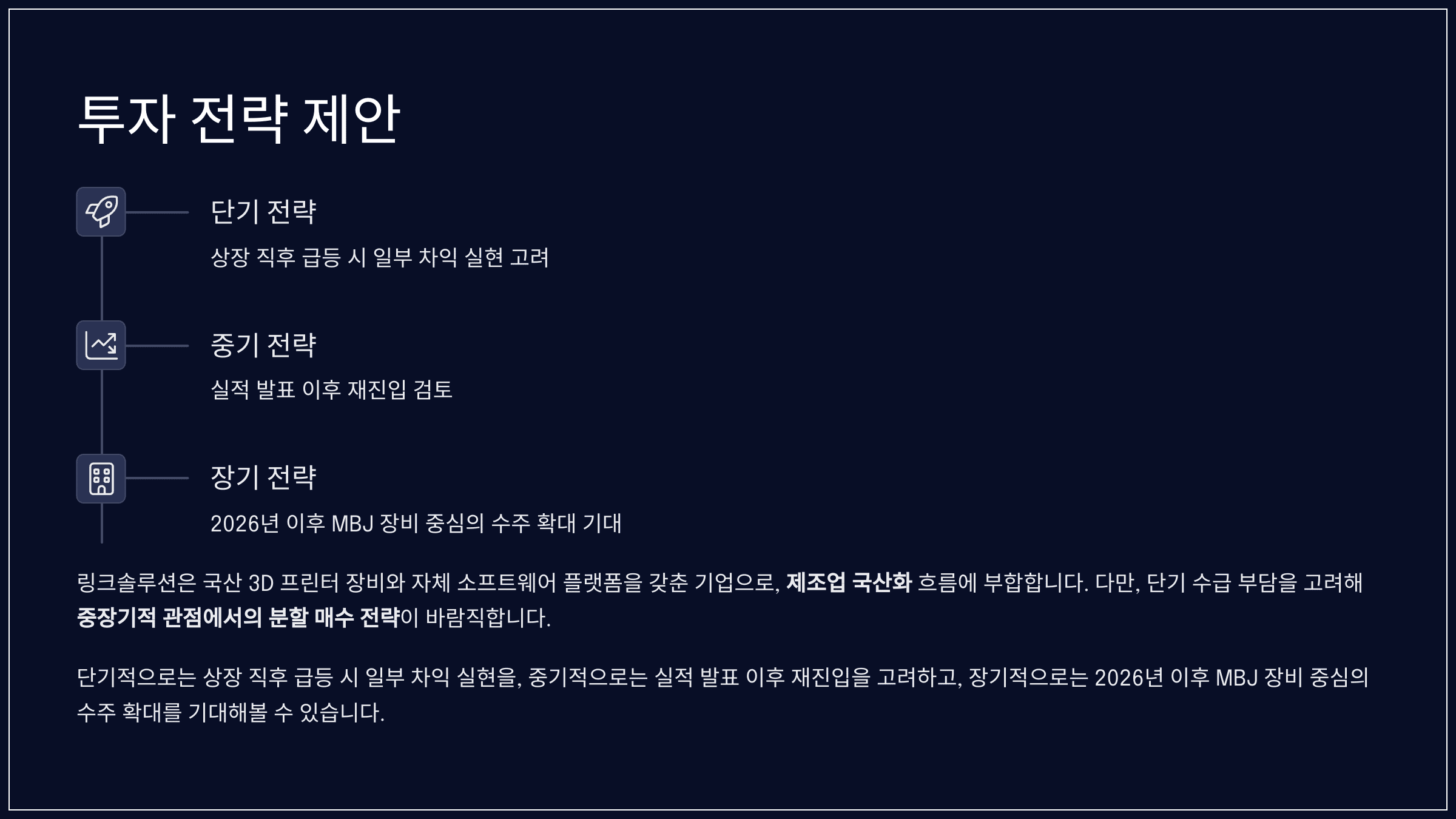 투자 전략 제안