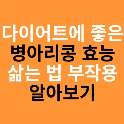 다이어트에 좋은 병아리콩효능 삶는법 부작용 알아보기-썸네일