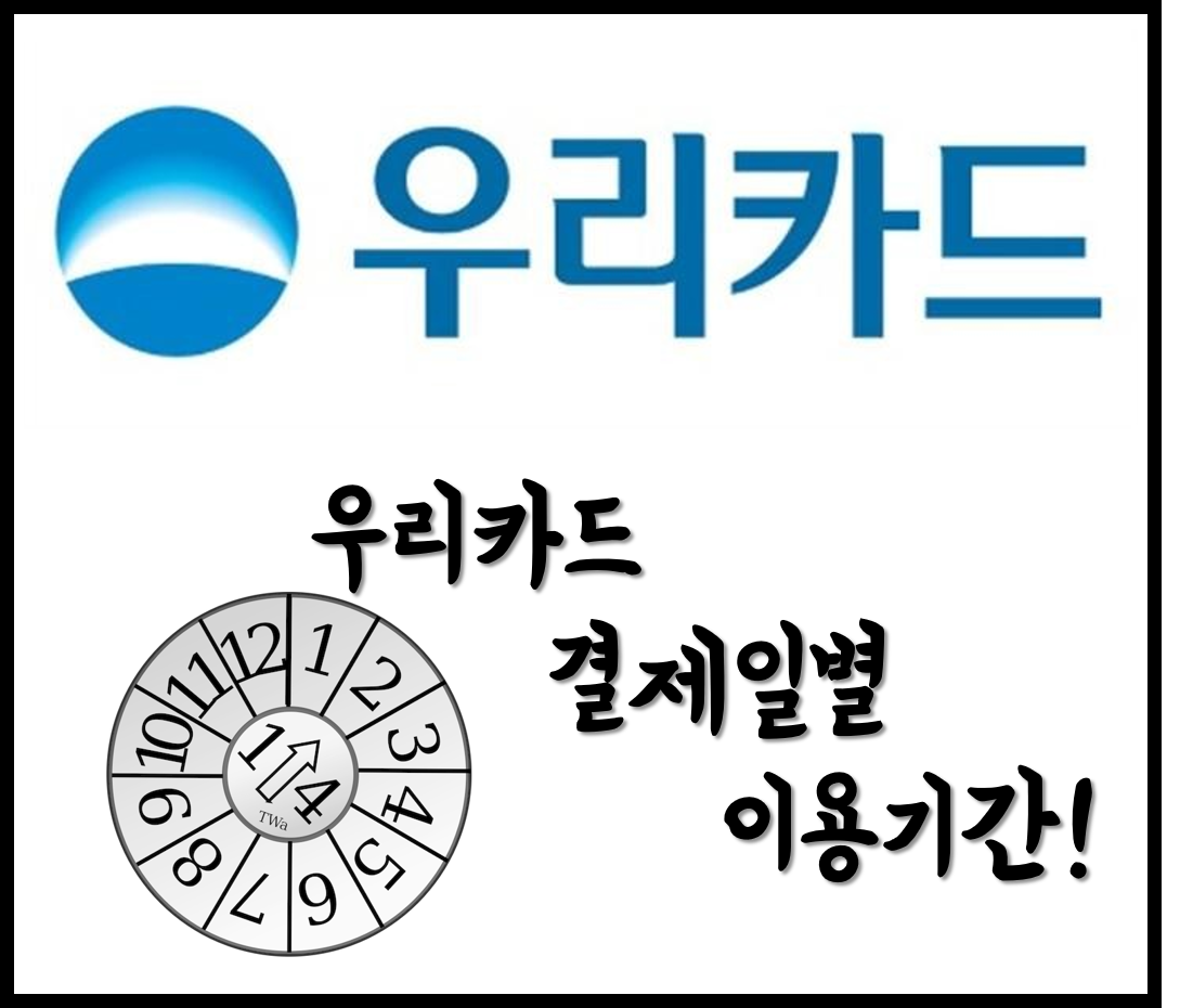  [생활의지혜] 우리카드 결제일별 이용기간 알아보기 및 홈페이지 확인하는 방법! 단기카드대출 결제일별 이용기간은?