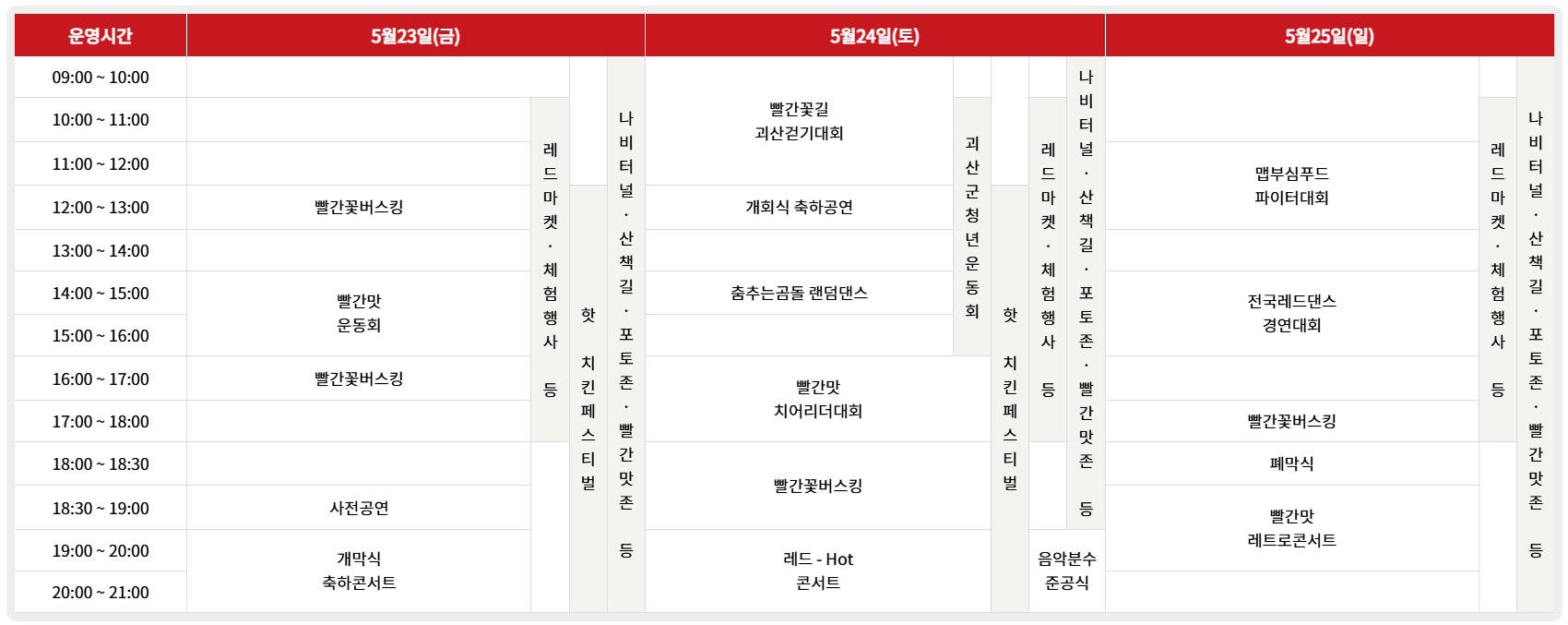 괴산빨간맛페스티벌
