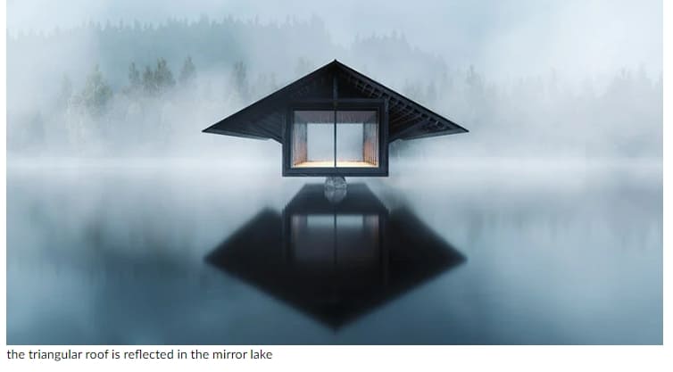  마크 소프의 수상관 '크리스탈 레이크 파빌리온' Marc thorpe designs a serene upstate pavilion suspended over a crystal lake