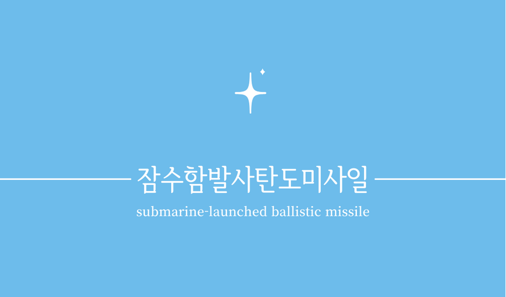 &#39;잠수함발사탄도미사일(SLBM&#44;submarine-launched ballistic missile)&#39;