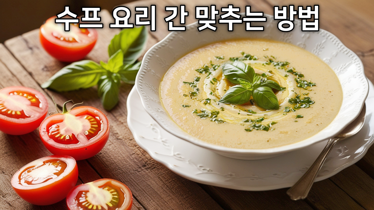 수프 요리 간 맞추는 방법 + 스프 짤 때 토마토 활용 이유