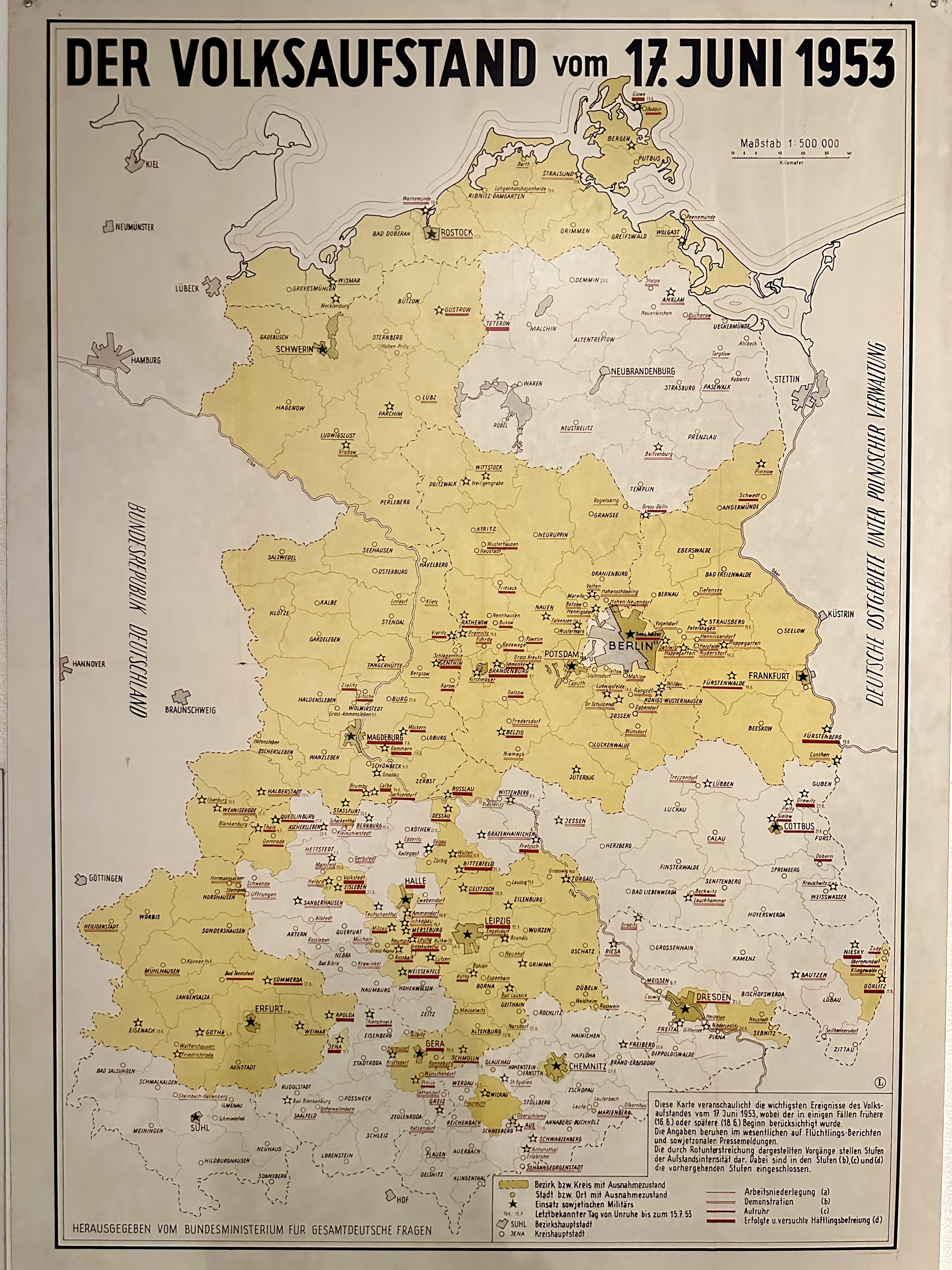 독일 분단 시절 지도