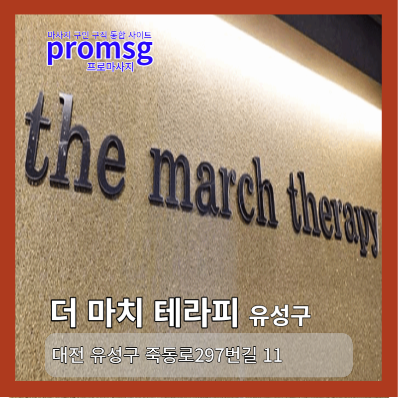  대전 유성구 더마치 테라피 마사지 채용정보