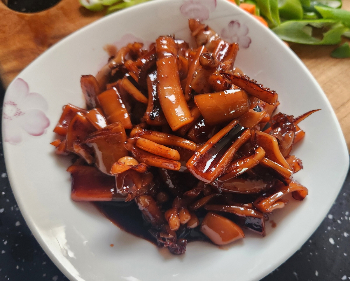  마른 오징어 불리기 오징어 조림 만들기 조리순서 팁