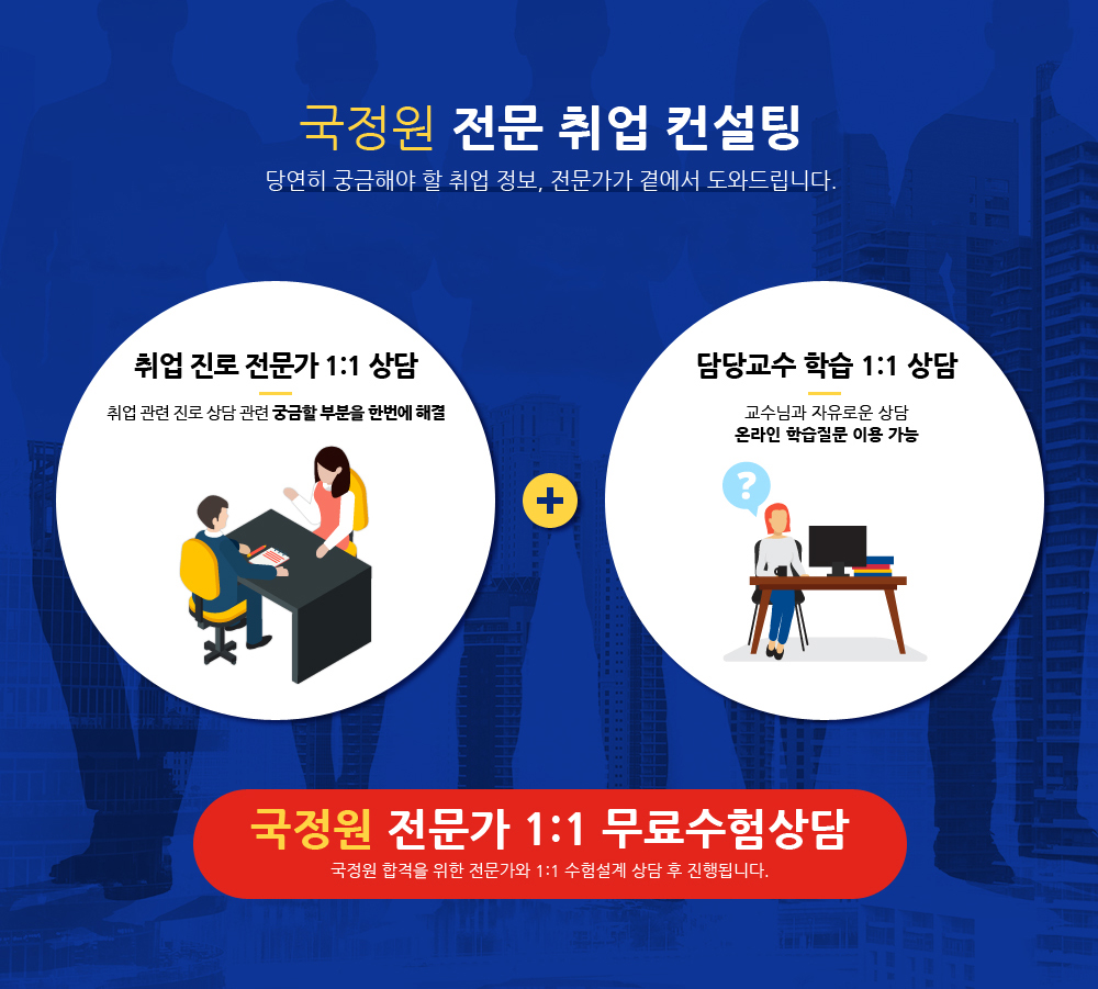 국정원 채용 대비 학원과정 (자소서, NIAT, 논술, 면접)