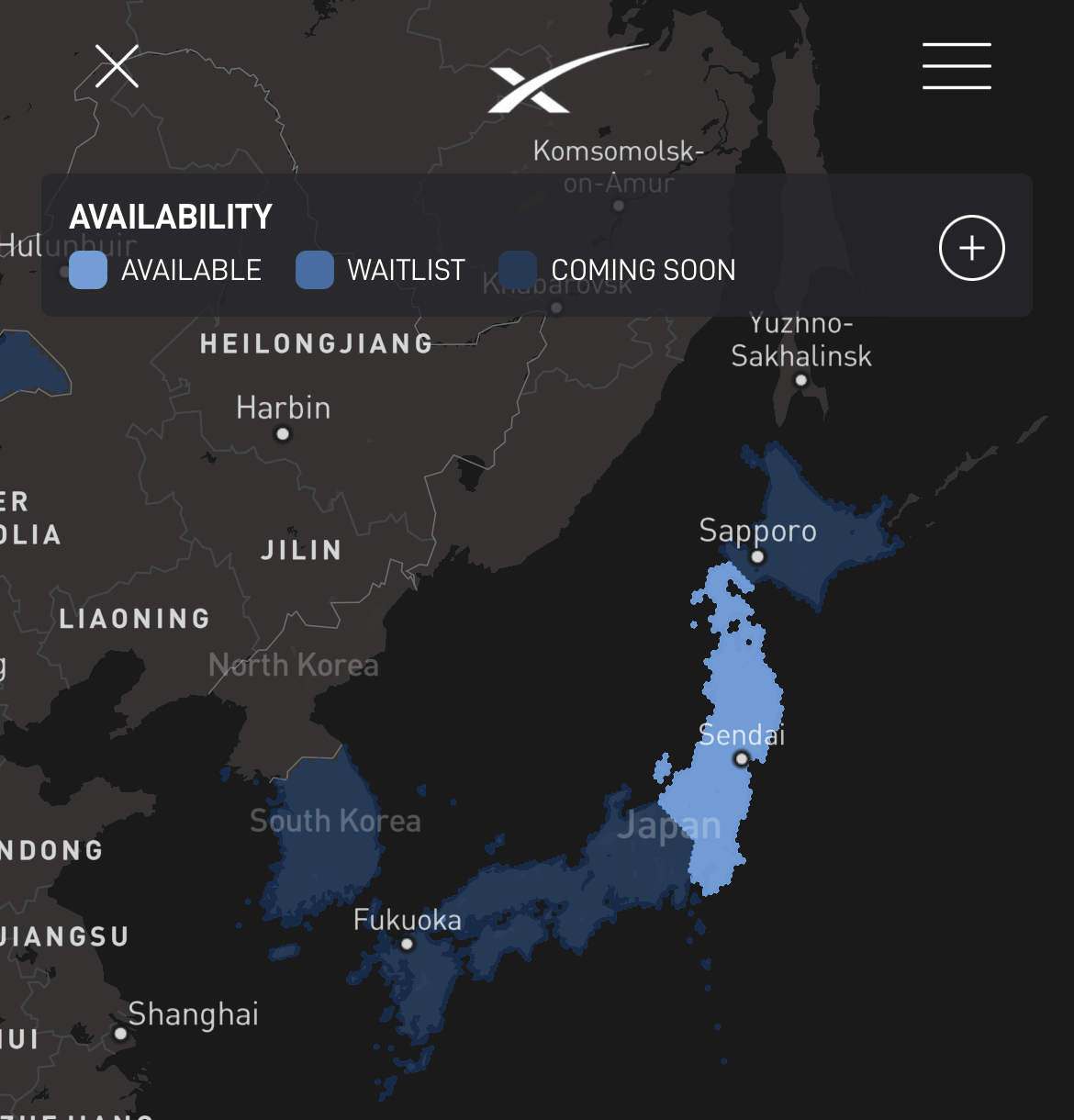 출처: SpaceX 트위터 및 Starlink 홈페이지