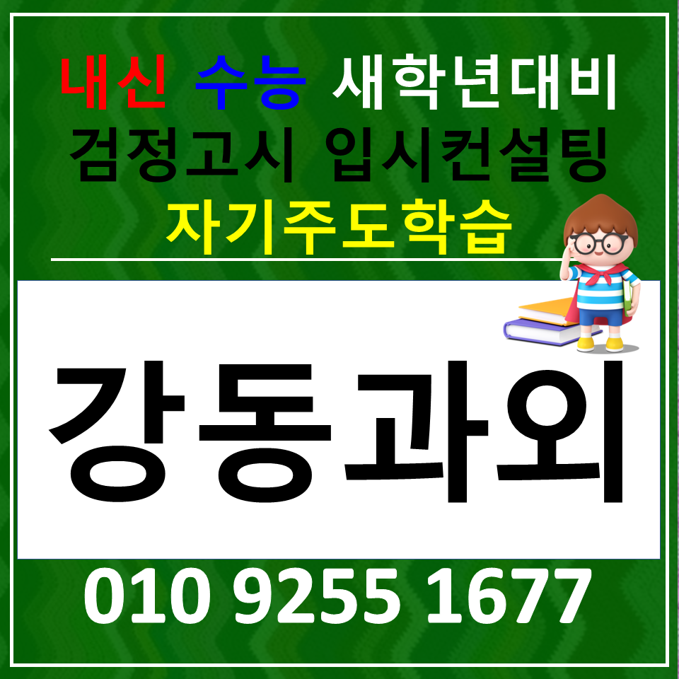  강동구 한국사과외 강북구 역사과외 고등 물리과외 사탐 과탐 재수생