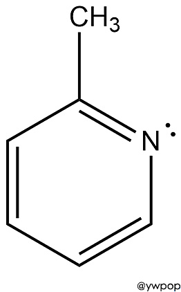 Lewis structure of 2-methylpyridine