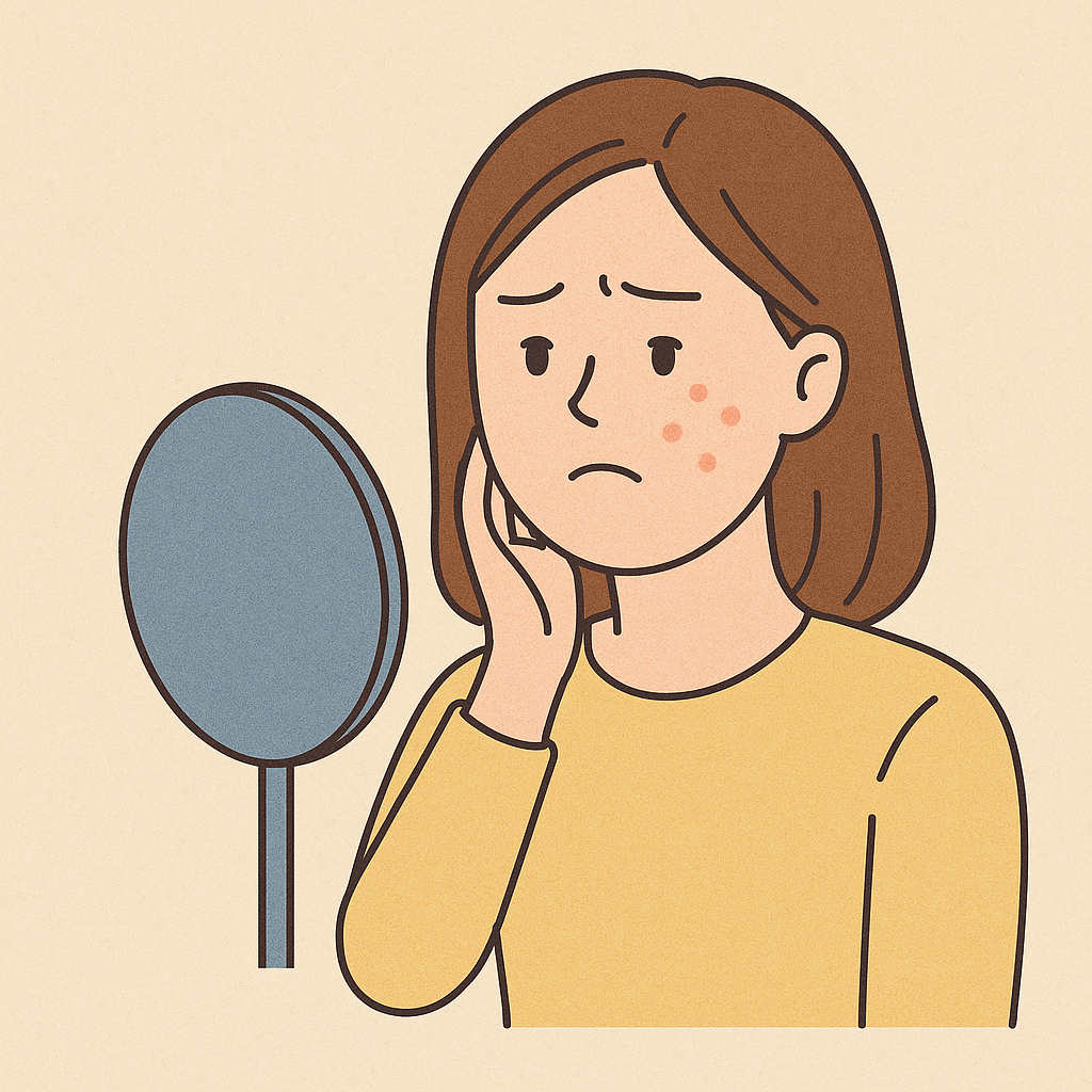 피부 트러블 여성