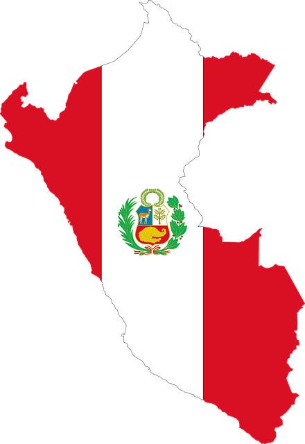페루 지도 국기