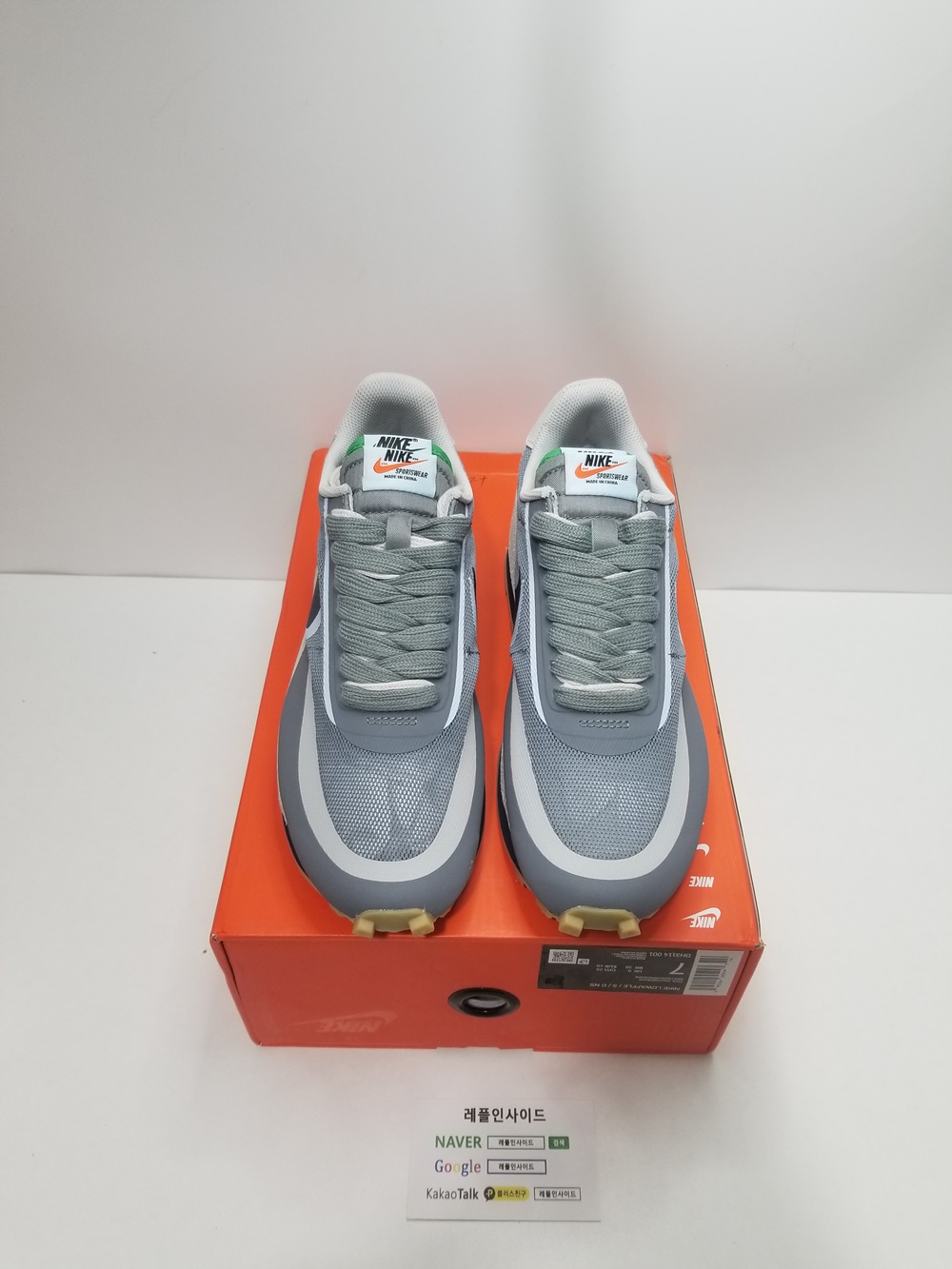  [NIKE] 클롯 x 사카이 x 나이키 LD 와플 쿨 그레이 DH3114-001
