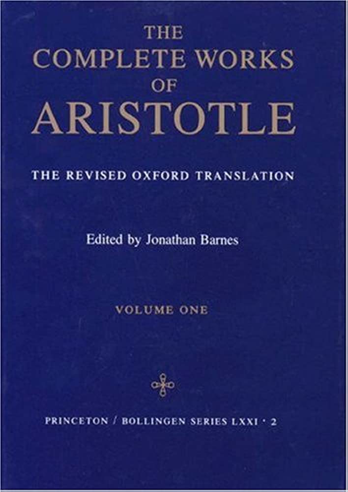  62.  아리스토텔레스 전집"The Complete Works of Aristotle" edited by Jonathan Barnes