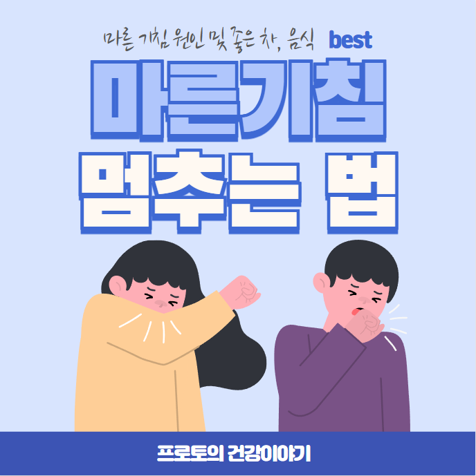 마른 기침 멈추는 법과 원인 완벽정리[마른 기침에 좋은 차와 음식]