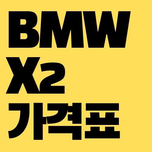 BMW X2 가격