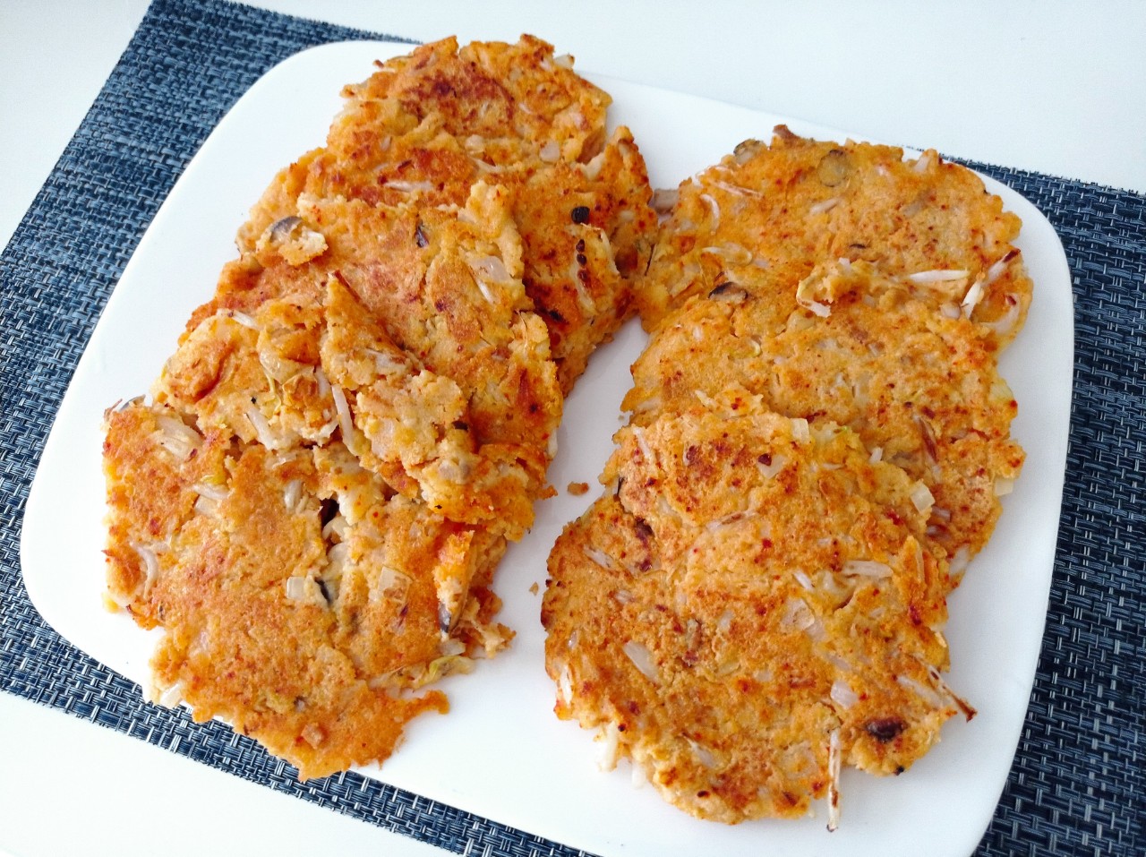  [노밀가루, 비건식단] 병아리콩전을 매콤하고 담백하게 만들어 보았습니다.