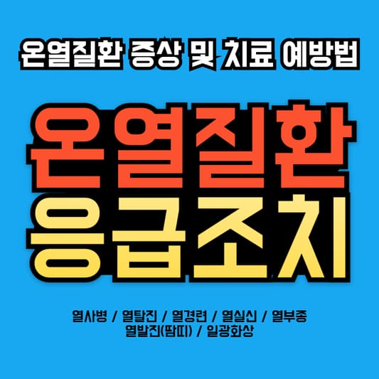 온열질환-응급조치와-증상-및-치료와-예방법