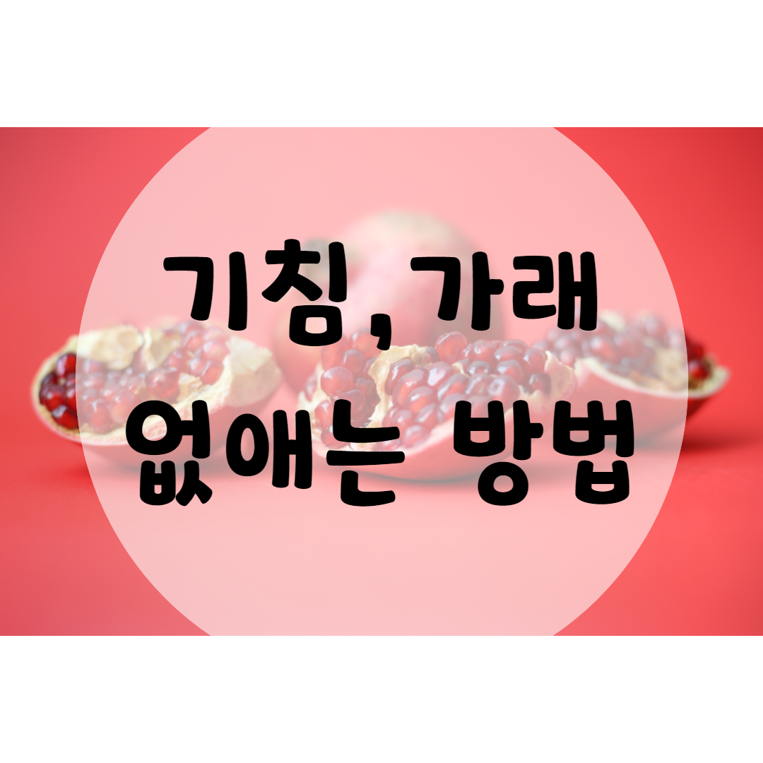  기침 가래 없애는 방법 8가지 음식