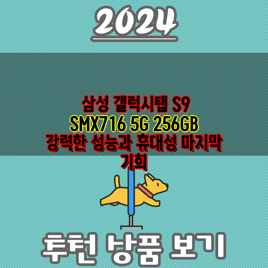  삼성 갤럭시탭 S9 SMX716 5G 256GB 강력