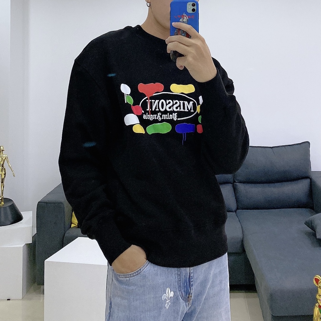  [PALM ANGELS x MISSONI] 팜엔젤스 X 미쏘니 스포츠 스웨트 셔츠 맨투맨 티셔츠