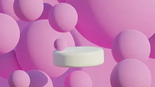 분홍색 바탕에 가운데 하얀 알약 한개