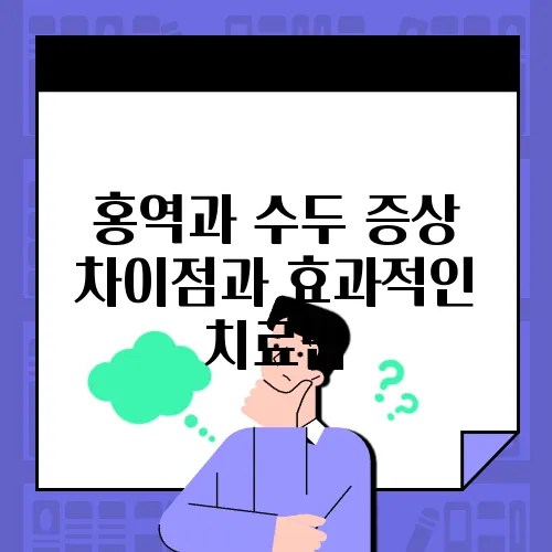 홍역과 수두 증상 차이점과 효과적인 치료법