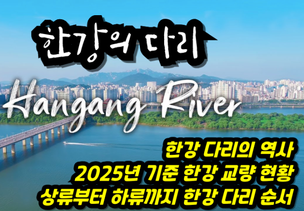 한강 다리의 역사 2025년 기준