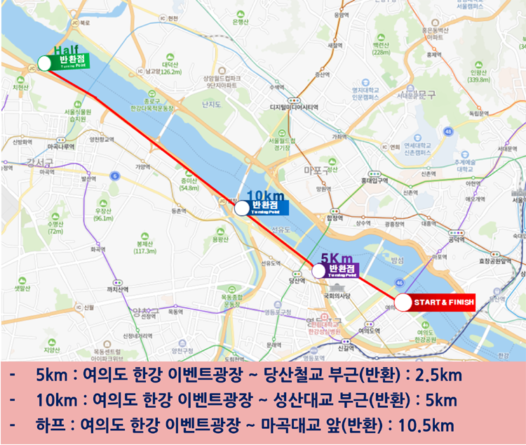 2023 김대중 평화 경제 마라톤 대회 코스