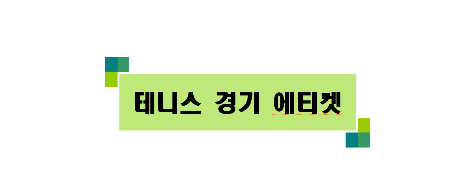  테니스 에티켓
