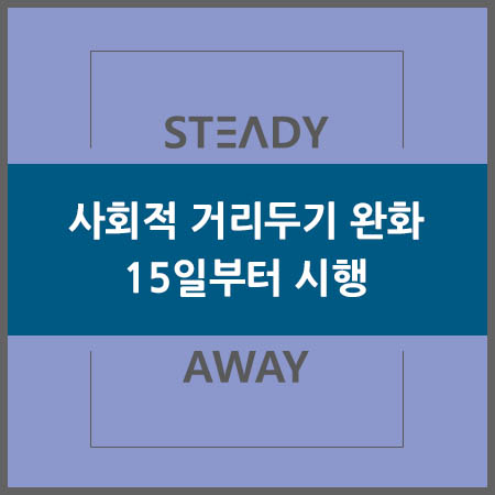  중대본 - 15일 사회적 거리두기 완화 발표 (수도권 2단계, 비수도권1.5단계)