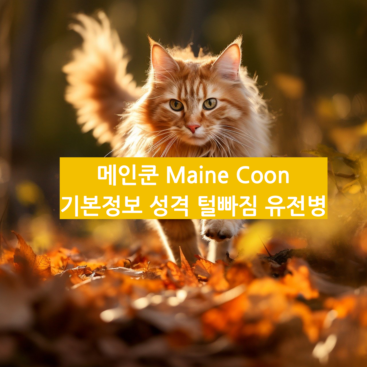  Maine Coon 메인쿤 고양이 _ 기본정보 성격 털빠짐 종류 유전병