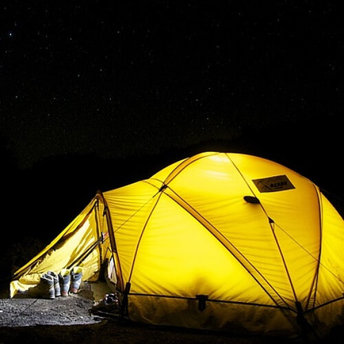 텐트-캠핑-밤