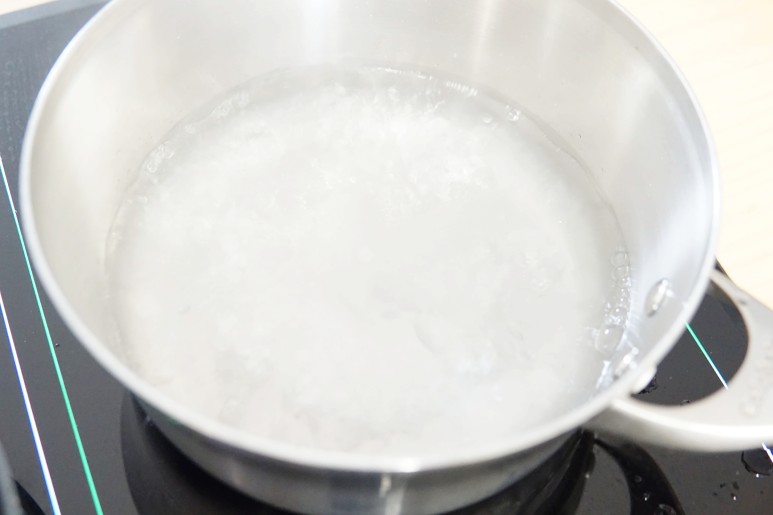 만들기 올리브오일 파스타 종류, 면에 삶은 베이컨을 넣은 알리오올리오 파스타 5