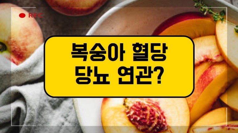 복숭아 당뇨병과 혈당은 어떤 관련이 있나요? 1