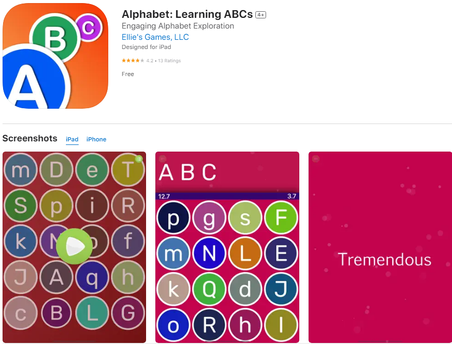 Alphabet: Learning ABCs : 알파벳 공부 어플