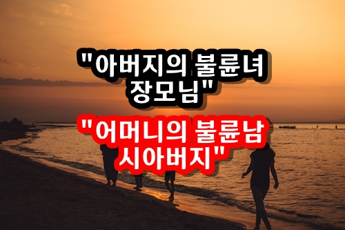  아버지 상대가 장모!, 엄마 상대가 시아버지!, 두 분의 불륜 방패막이용으로 우리 부부는 결혼을 당했다. (실화)