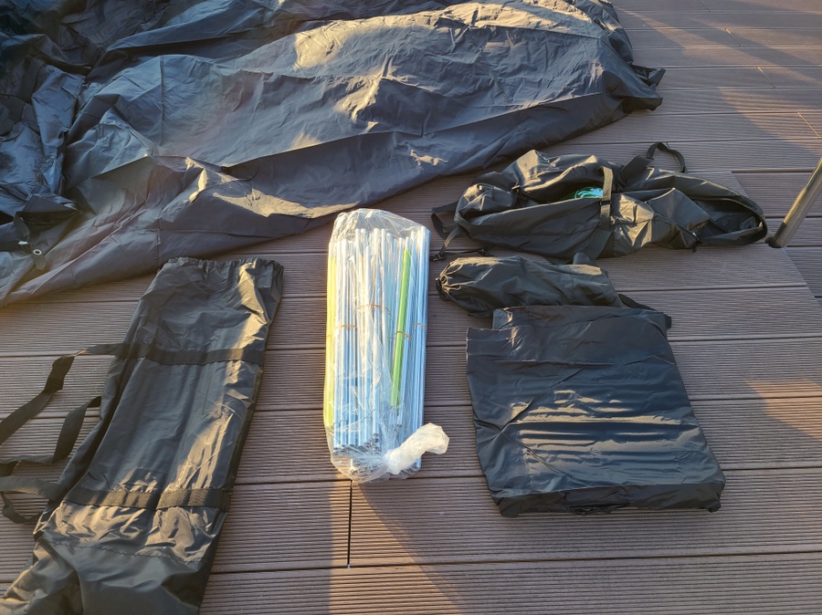 스노우 라인 새턴 쉘터 우리의 첫 텐트! 3