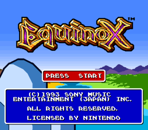  SNES ROMS - Equinox (EUROPE / 유럽판 롬파일 다운로드)