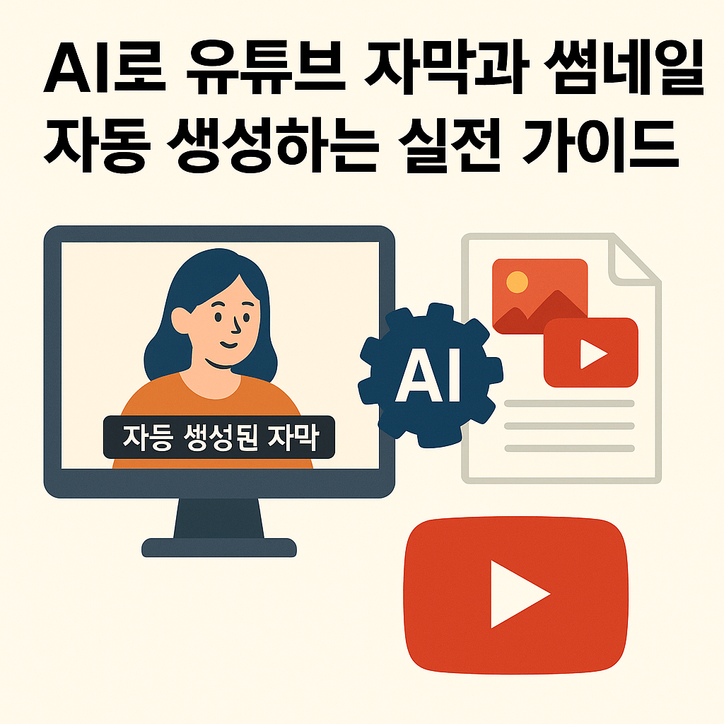 AI로 유튜브 자막과 썸네일 자동 생성