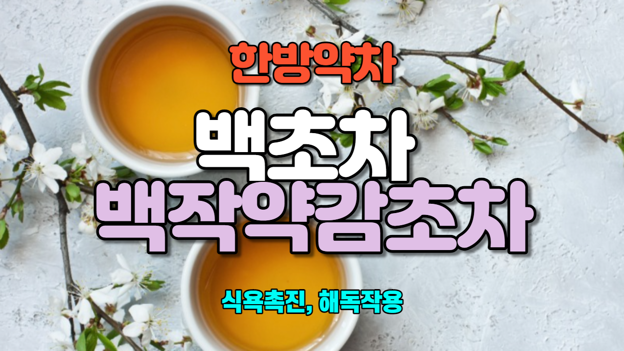  백초차 / 백작약감초차