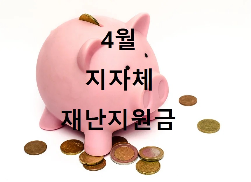 4월 지자체 재난지원금